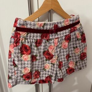 Mayoral White Floral Shorts